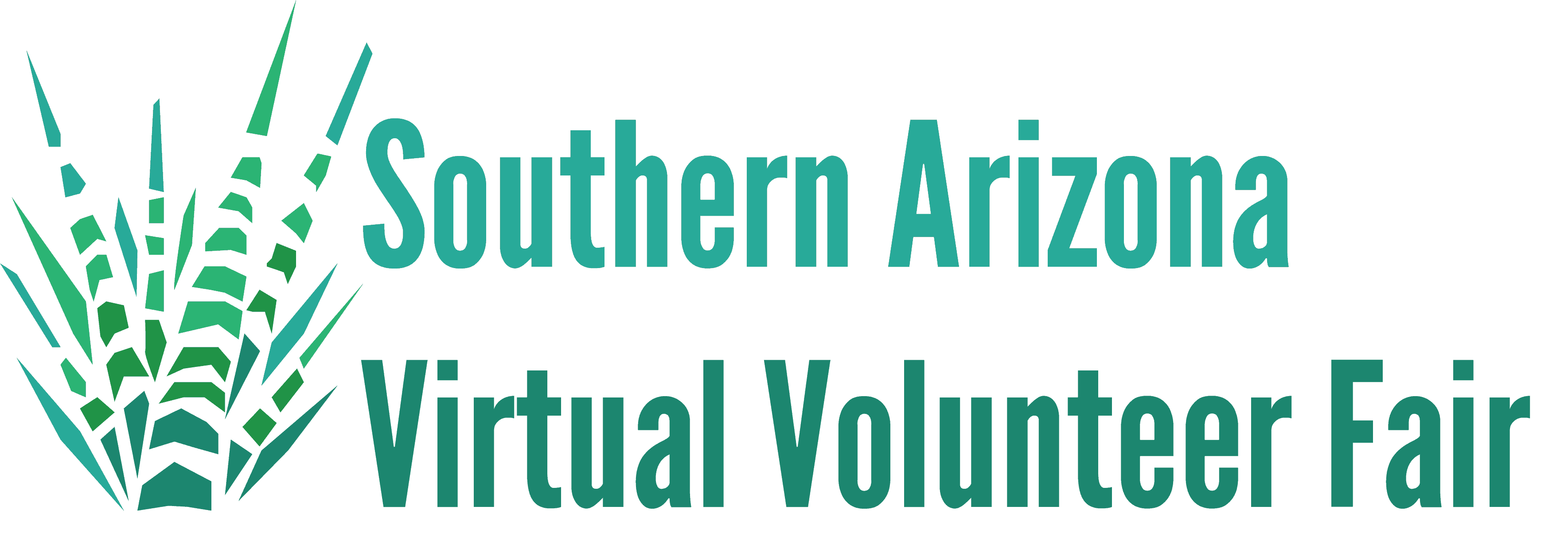 Southern Arizona Virtual Volunteer Fair Logo The Southern Arizona Virtual Volunteer Fair logo in green letters with an aloe at the right.