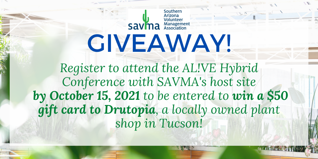 SAVMA Giveaway information