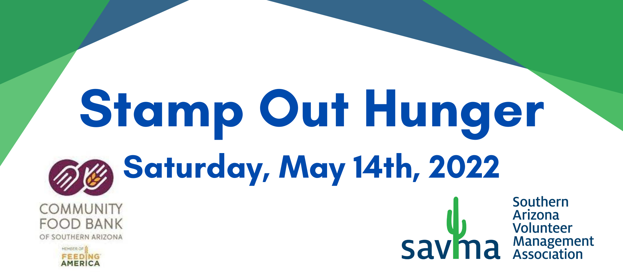 Stamp out hunger, Saturday, May 14th, 2022 a volunteer event opportunity