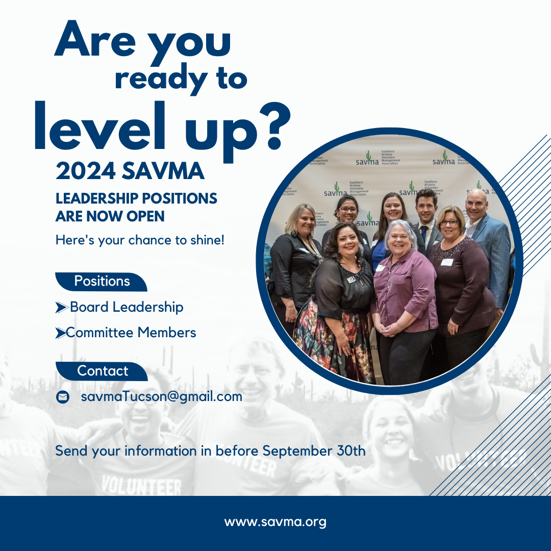 Level up your leadership! SAVMA leadership positions are open for 2024