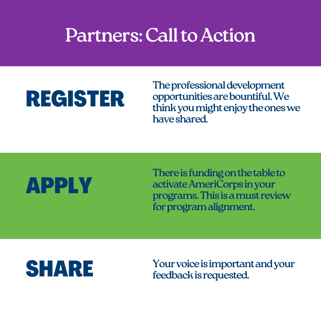 Partners Call to Action