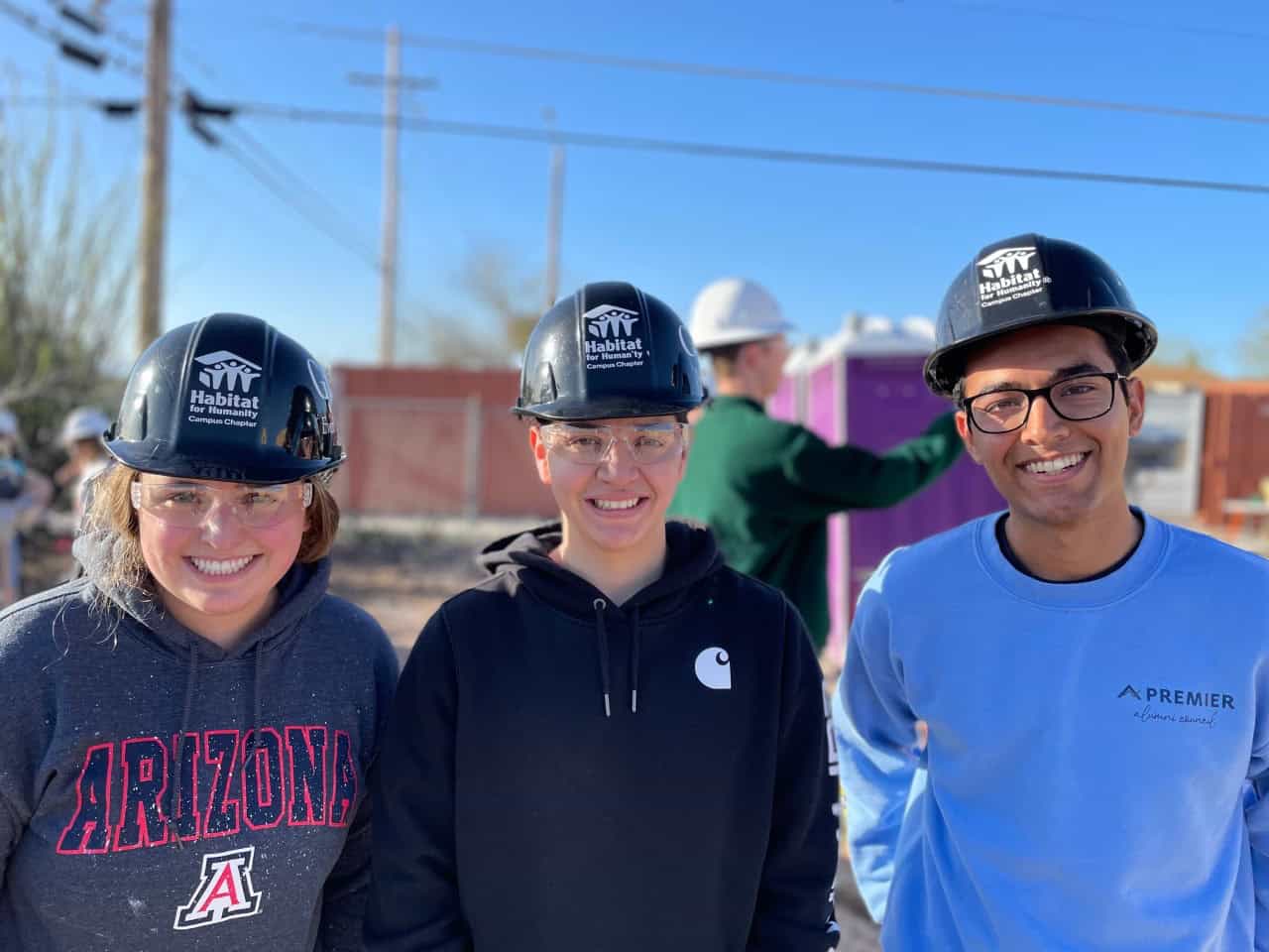 volunteers collaborating on a community project in Arizona
